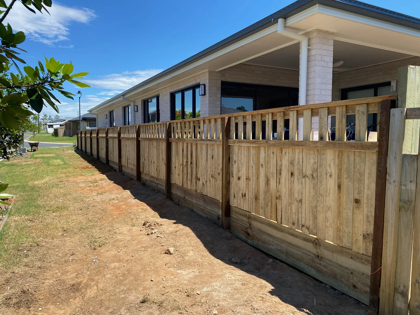 Iron Clad fence project Ipswich — quality timber fencing